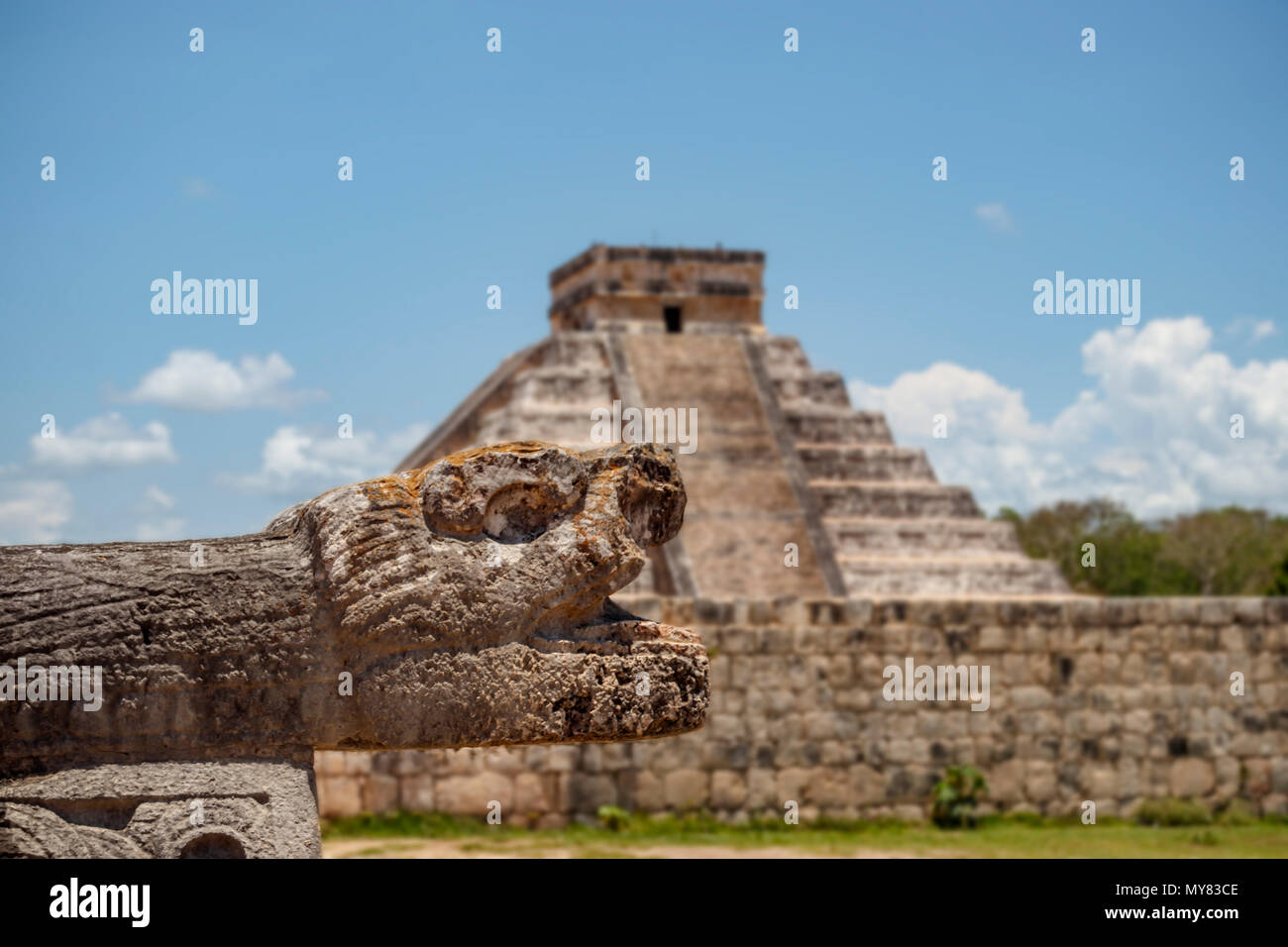 God feathered serpent mayan kukulkan quetzalcoatl Stock Photo
