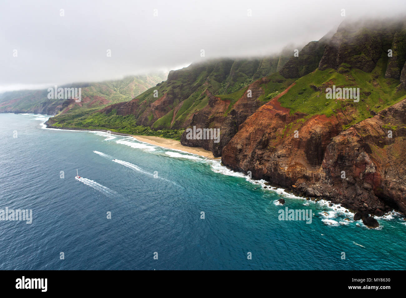 Aerial view of kauai hi-res stock photography and images - Alamy