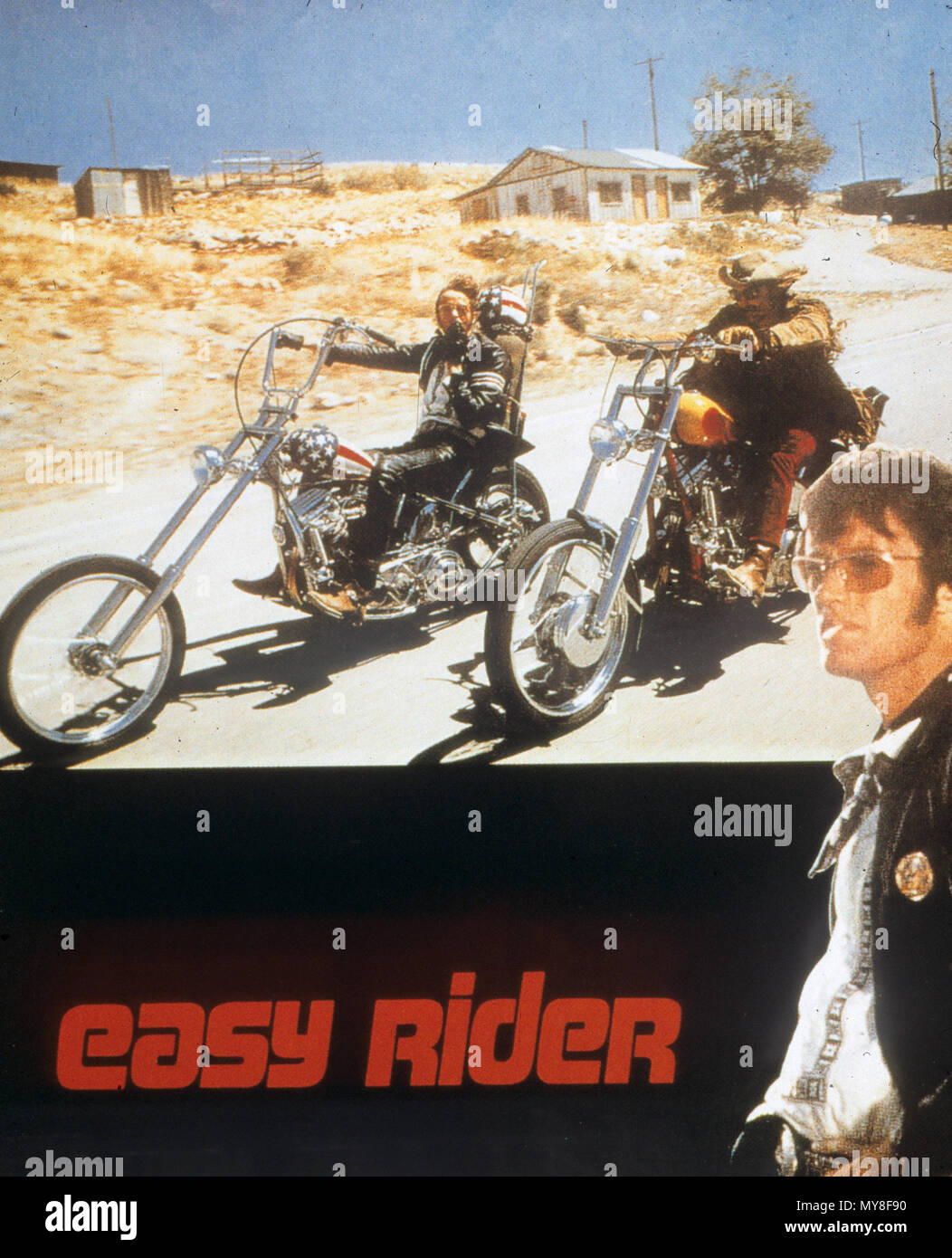 EASY RIDER 1969 Columbia Pictures film with Peter Fonda at right and
