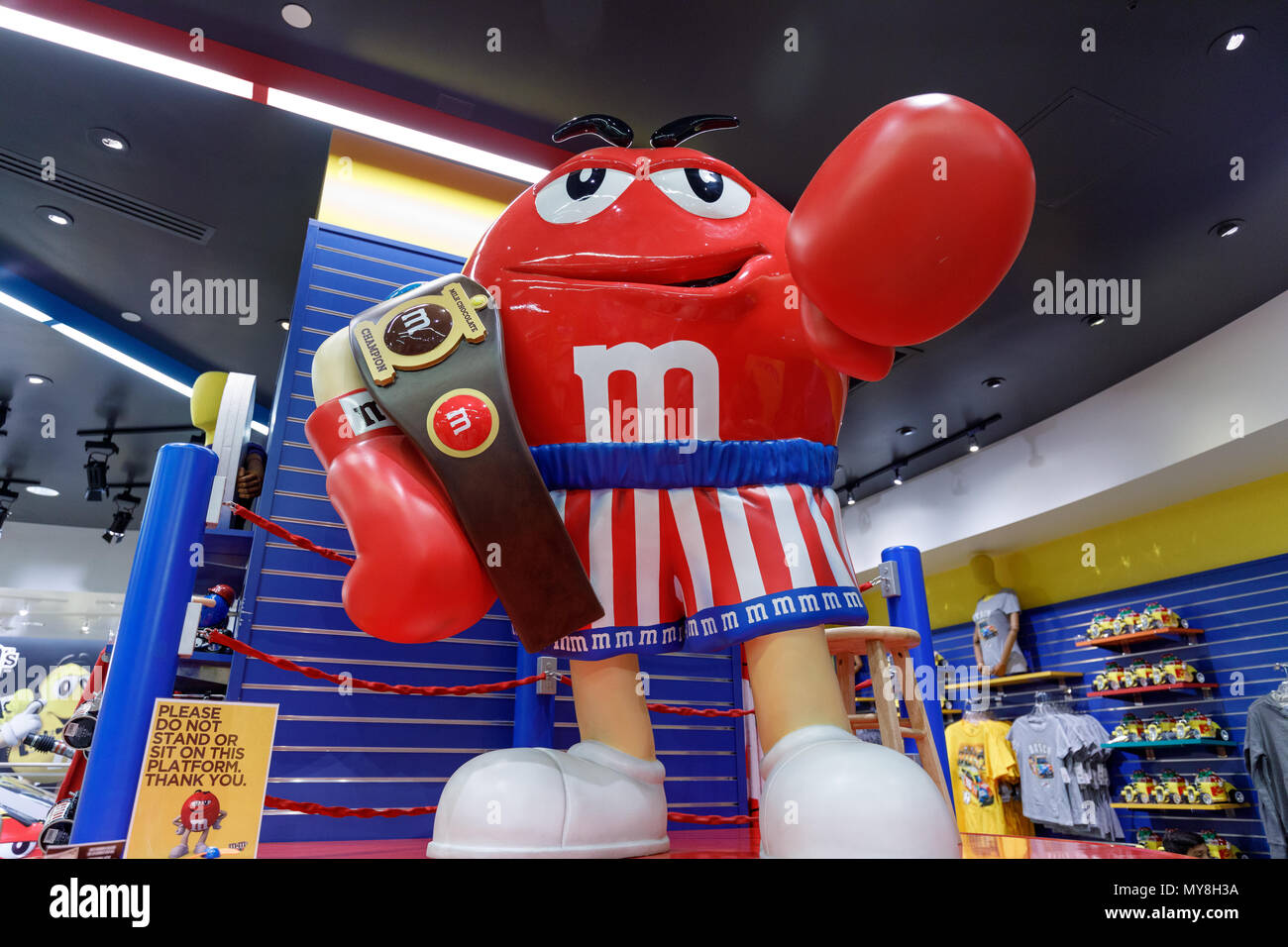 Las Vegas, Nevada May 28, 2018 M&M's World on Las Vegas Strip Stock