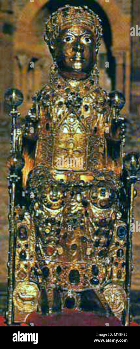 . Statuereliquaire de sainte Foy . IXè siècle. artistes successifs du