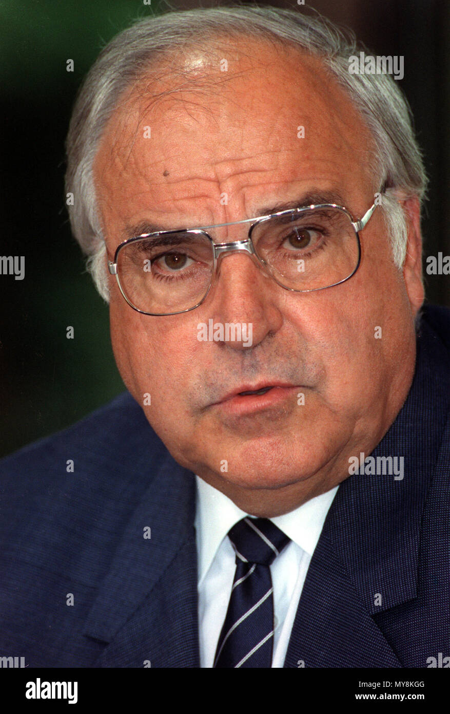 German Chancellor Helmut Kohl talks about the transition of power in ...