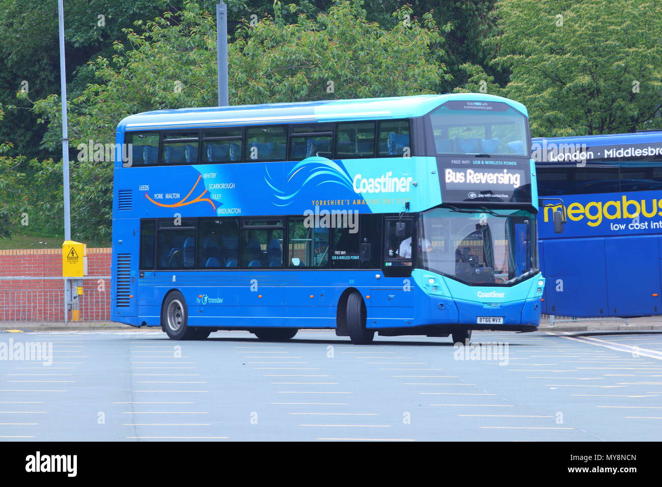 Yorkshire Coastliner at Leeds Bus Station Stock Photo Alamy