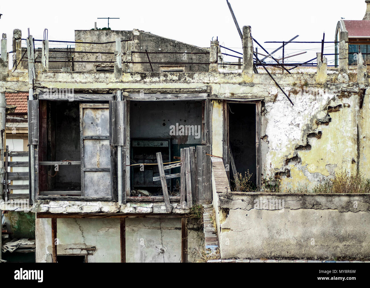 Abandoned building in the old city,Palermo,Italy.2013. Stock Photo