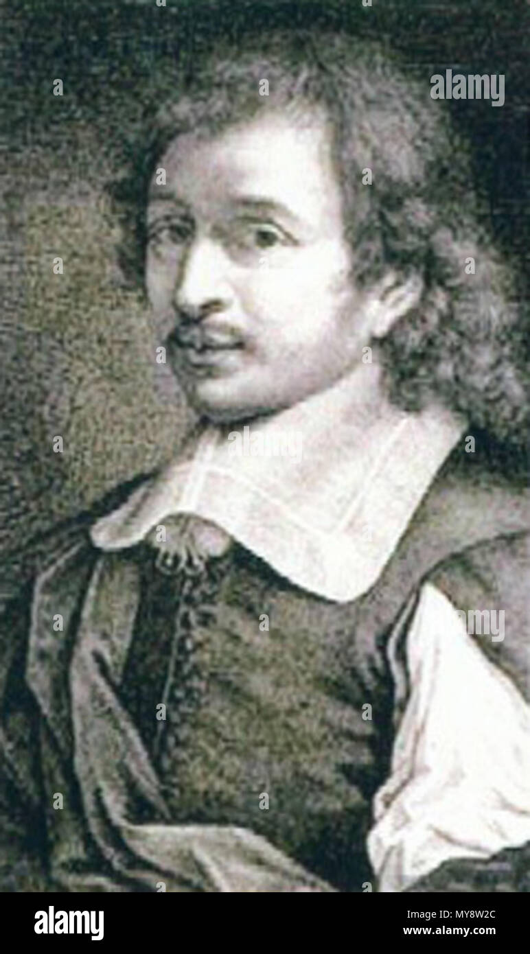 . Portrait of French painter Eustache Le Sueur (16171655) . 17th