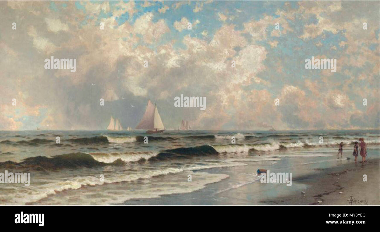 . Afternoon, Southampton Beach 25 Afternoon, Southampton Beach Stock Photo