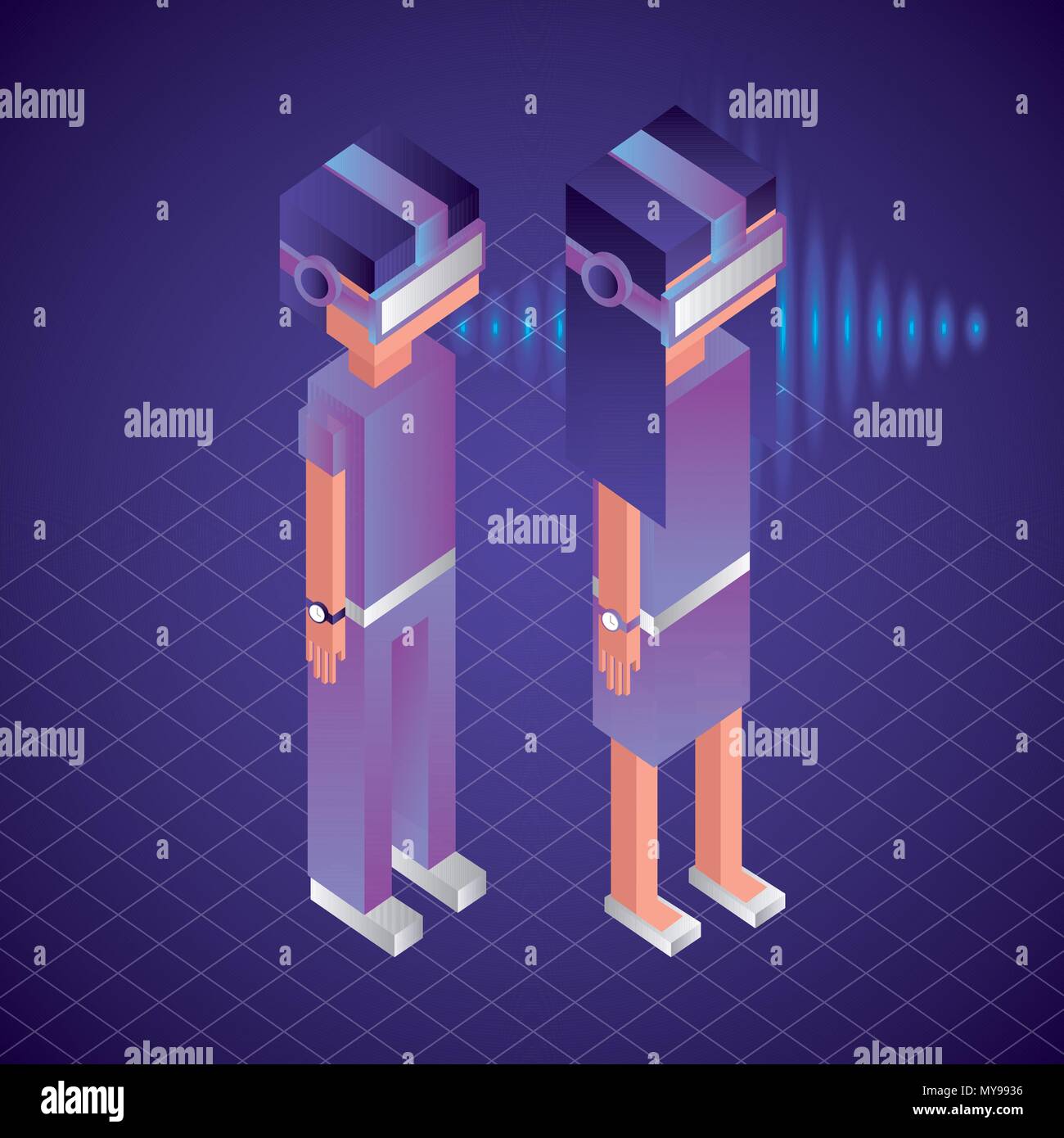 virtual reality isometric Stock Vector Image & Art - Alamy