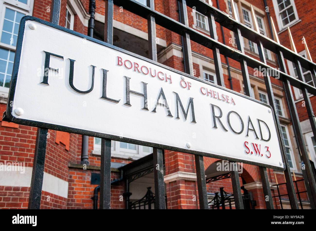 Fulham Road, London, UK Stock Photo