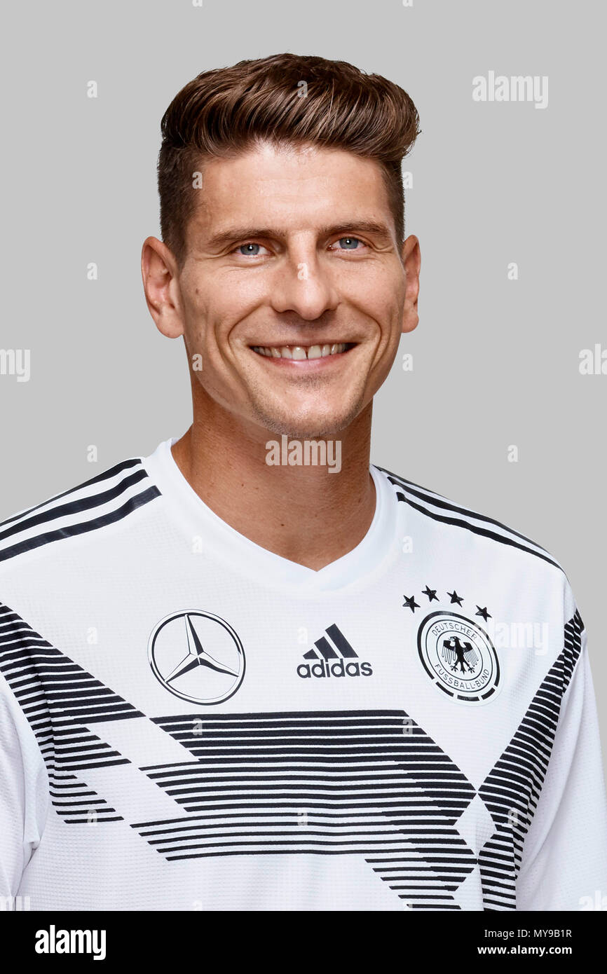 DFB - German Football National Team 2018 DFB - Photoshooting  Die Mannschaft Mario GOMEZ (GER) Photo : Norbert Schmidt / dfbpool Stock Photo