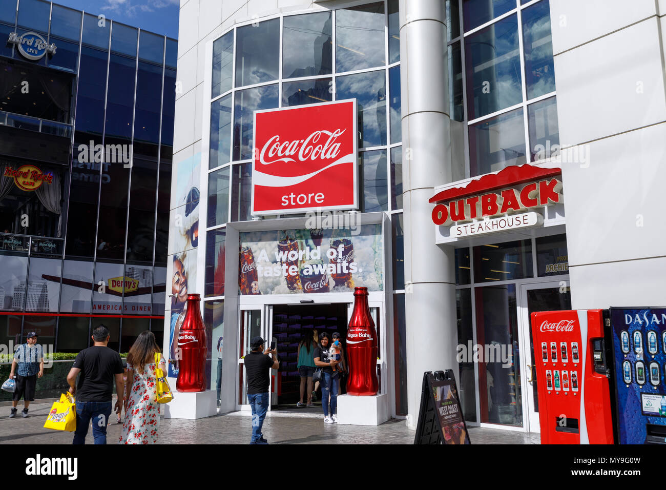 Las Vegas, Nevada - May 28, 2018 : Coca-Cola Store in Las Vegas strip Stock Photo