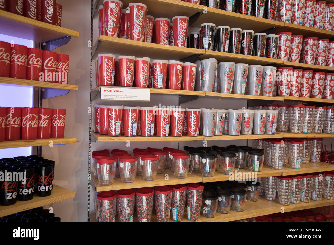 Las Vegas, Nevada - May 28, 2018 : Coca-Cola Store in Las Vegas strip Stock Photo