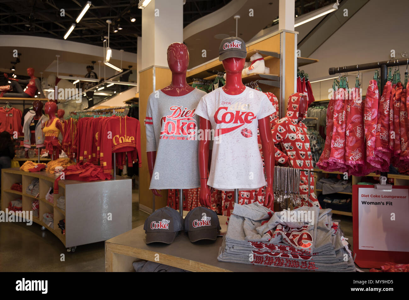 Las Vegas, Nevada - May 28, 2018 : Coca-Cola Store in Las Vegas strip Stock Photo