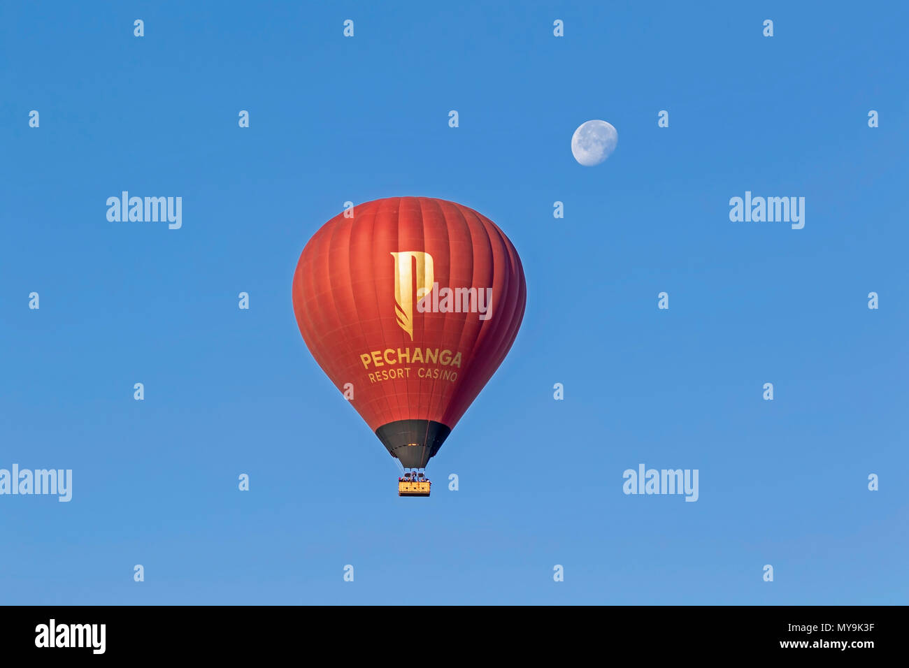 Balloon rides at Temecula Hot Air Balloon Festival in California Stock