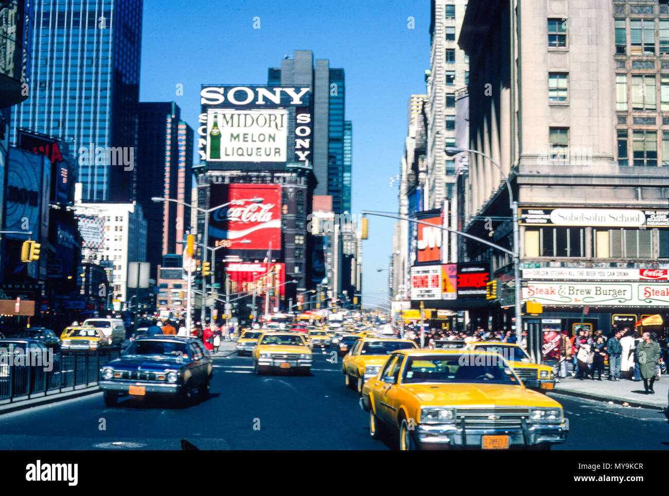 1986 View of Times Square NYC USA Stock Photo Alamy 1986 View of Times Square NYC USA Stock Photo Alamy