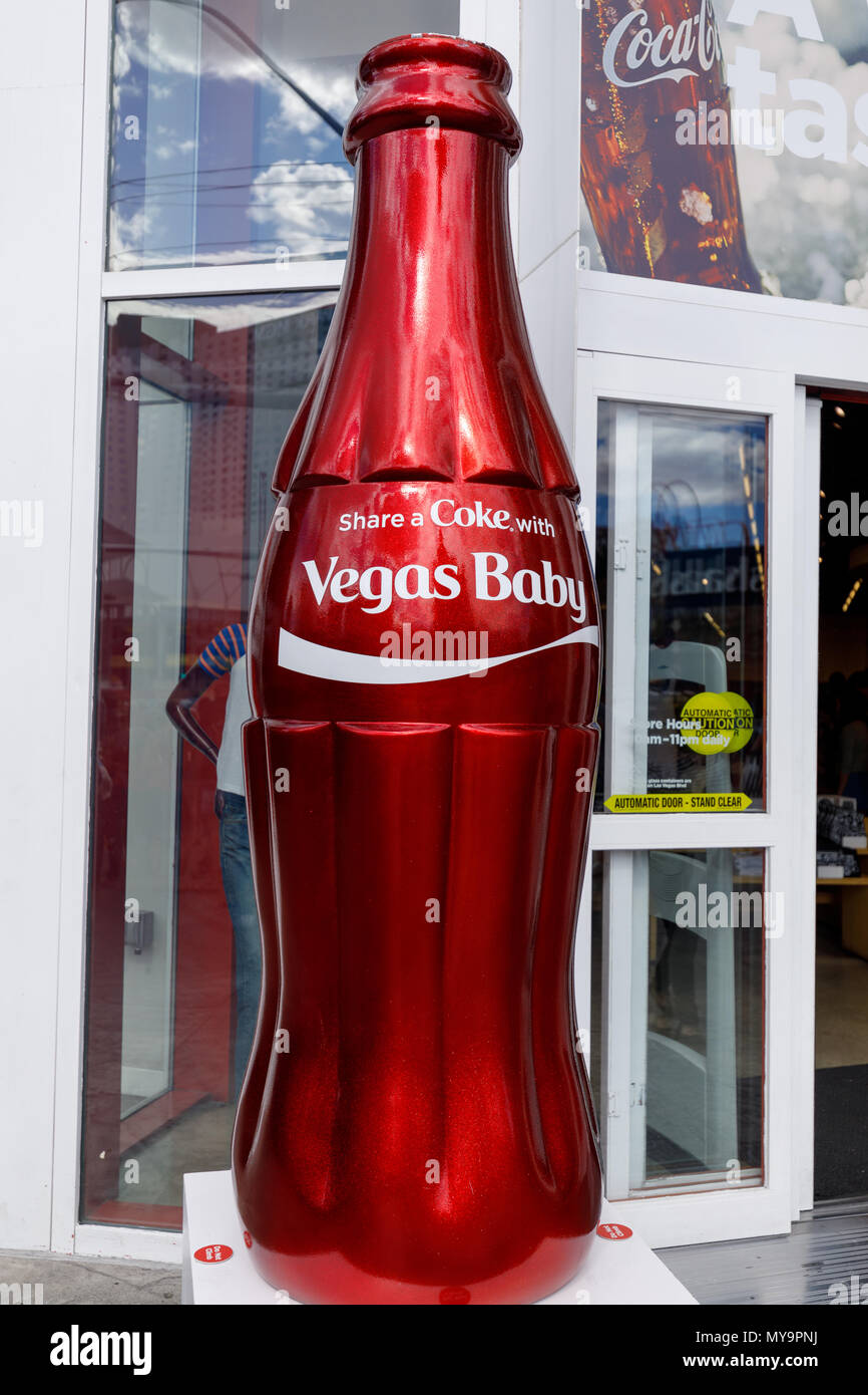 Las Vegas, Nevada - May 28, 2018 : Coca-Cola Store in Las Vegas strip Stock Photo