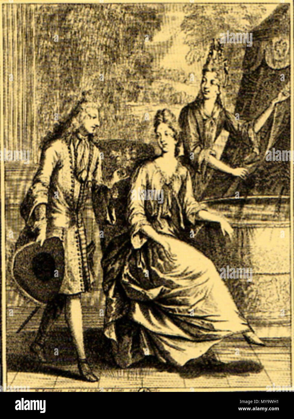 . Bathing . France 1700 59 Badewanne1700 Stock Photo Alamy