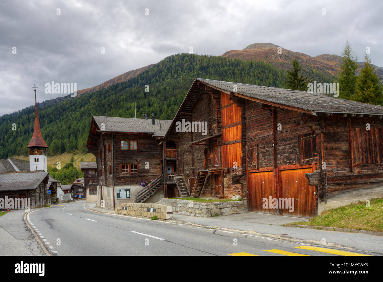 Traditional country house in Switzerland Stock Photo Alamy