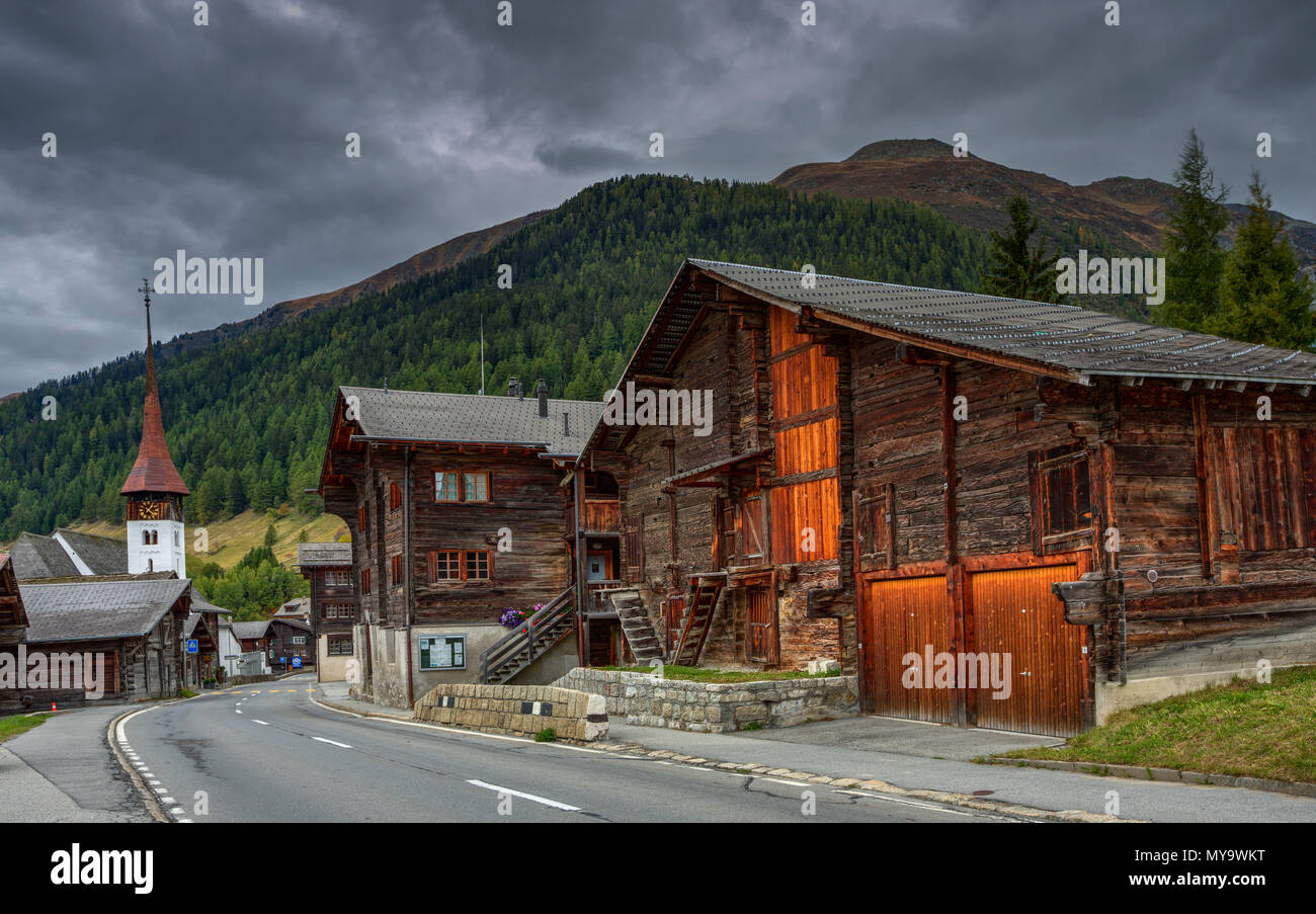 Traditional country house in Switzerland Stock Photo Alamy