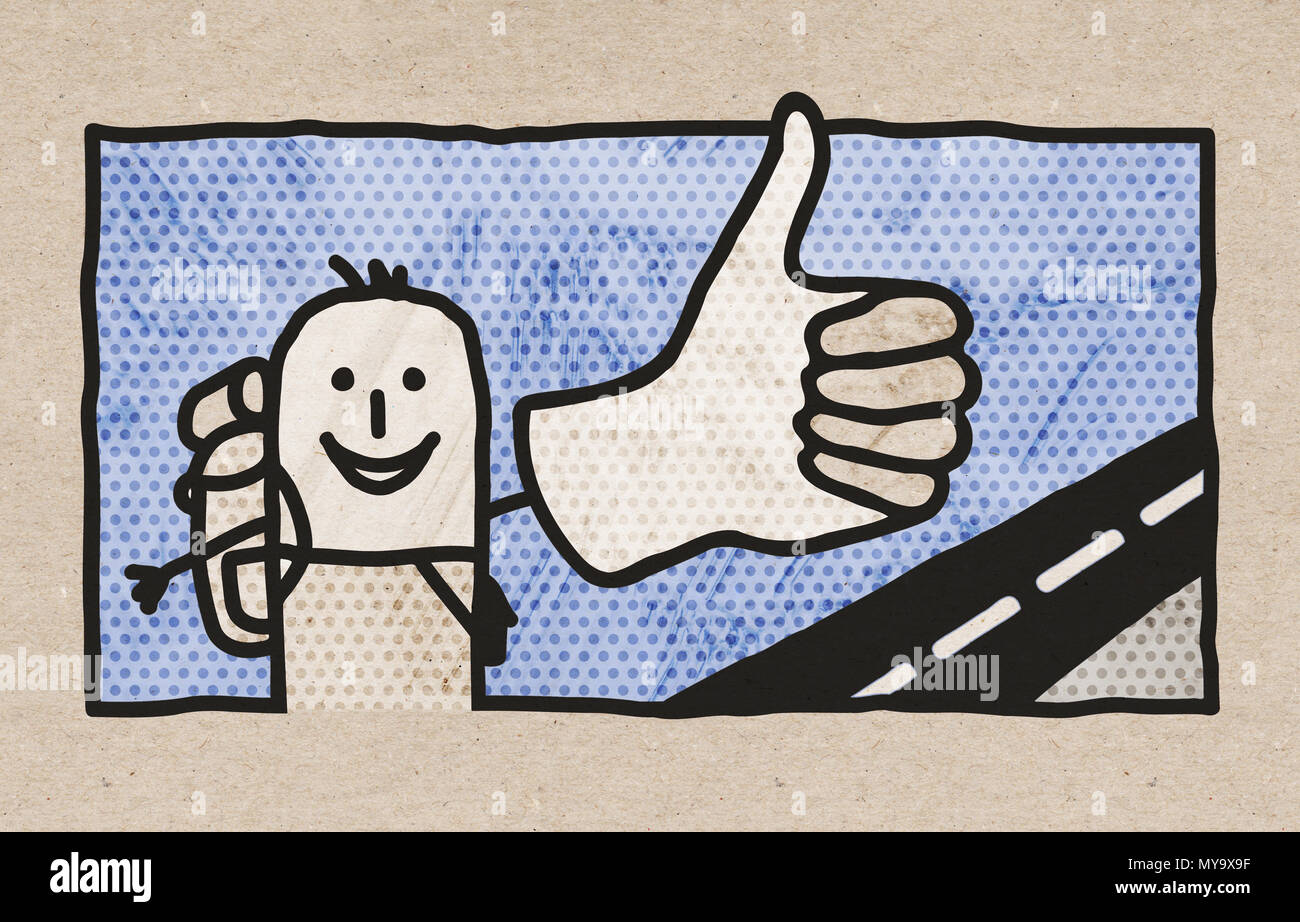Hitchhiker thumb hires stock photography and images Alamy