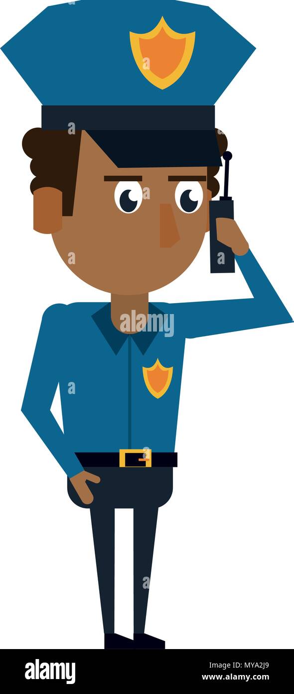 Cute police officer cartoon Stock Vector Image & Art - Alamy