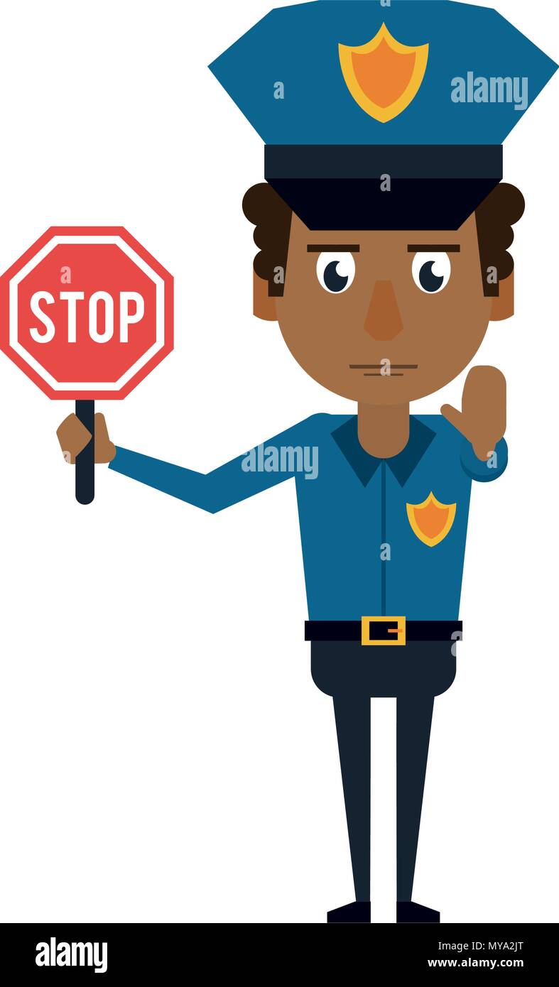Cute police officer cartoon Stock Vector Image & Art - Alamy