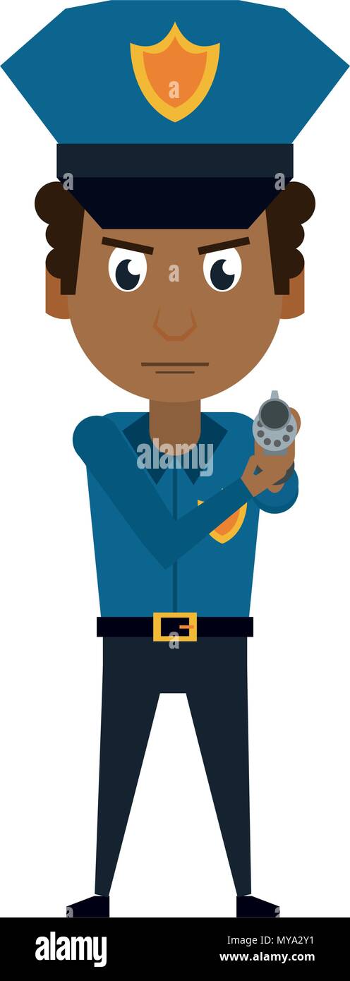 Cute police officer cartoon Stock Vector Image & Art - Alamy