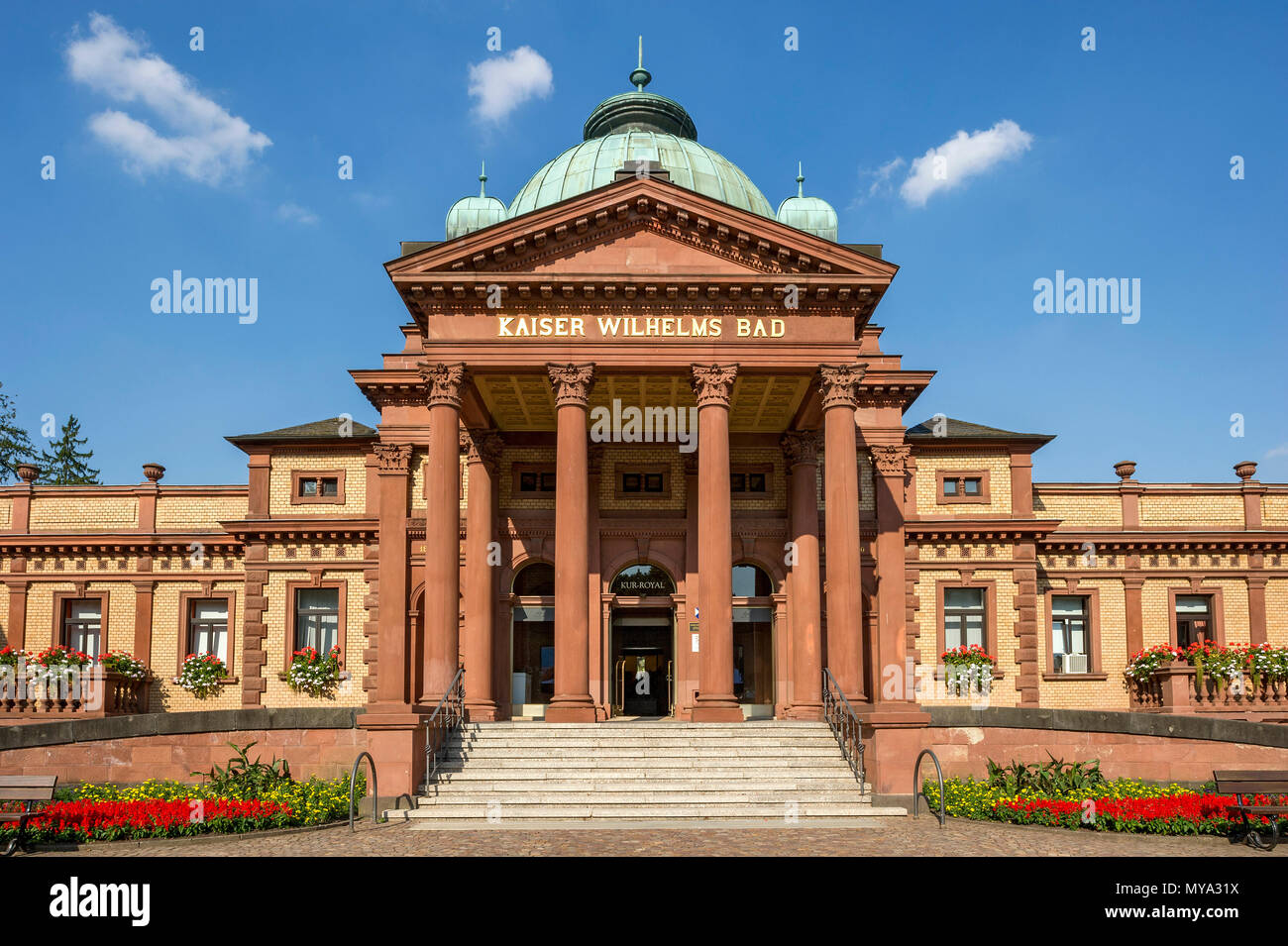 Kaiser-Wilhelms-Bad, spa garden, Bad Homburg, Hesse, Germany Stock Photo