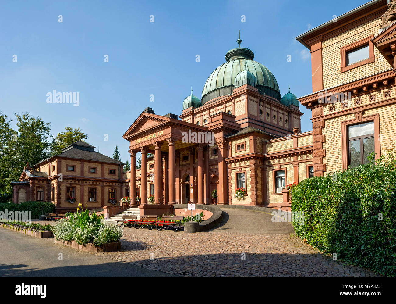 Kaiser-Wilhelms-Bad, spa garden, Bad Homburg, Hesse, Germany Stock Photo