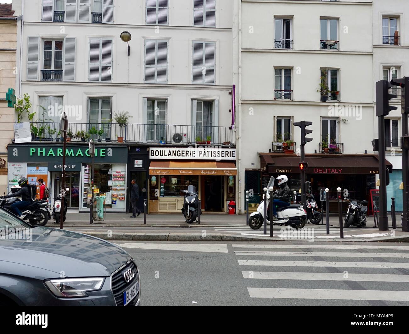 Pharmacy and bakery at 91 rue du Faubourg SaintAntoine, Paris, France