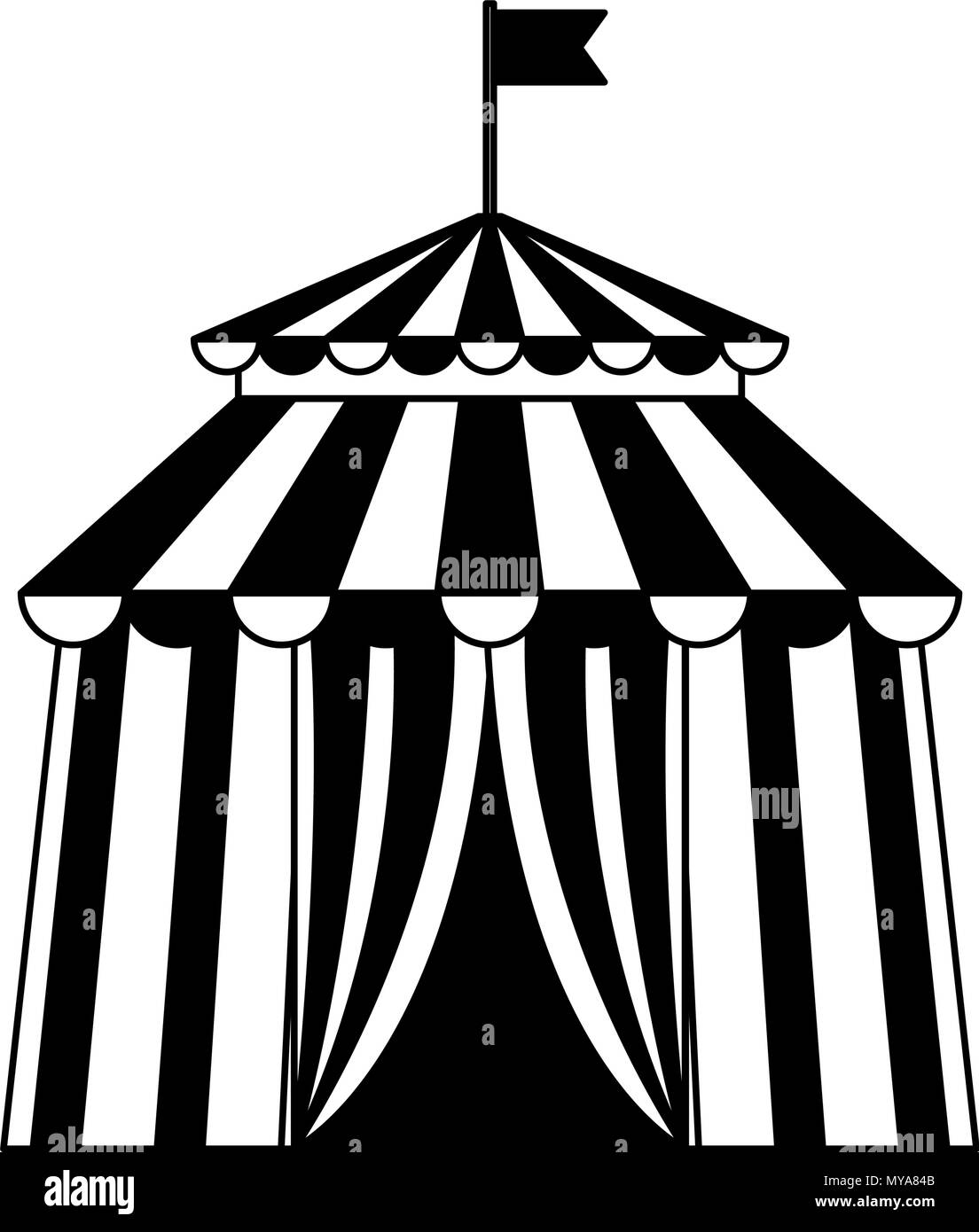 Carnival Tent Clip Art Black And White