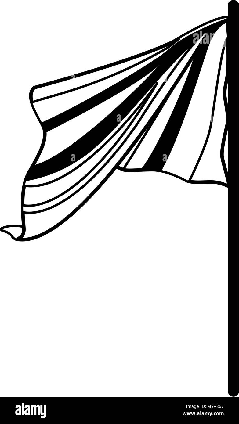 White flag isolated in black and white Stock Vector Image & Art Alamy