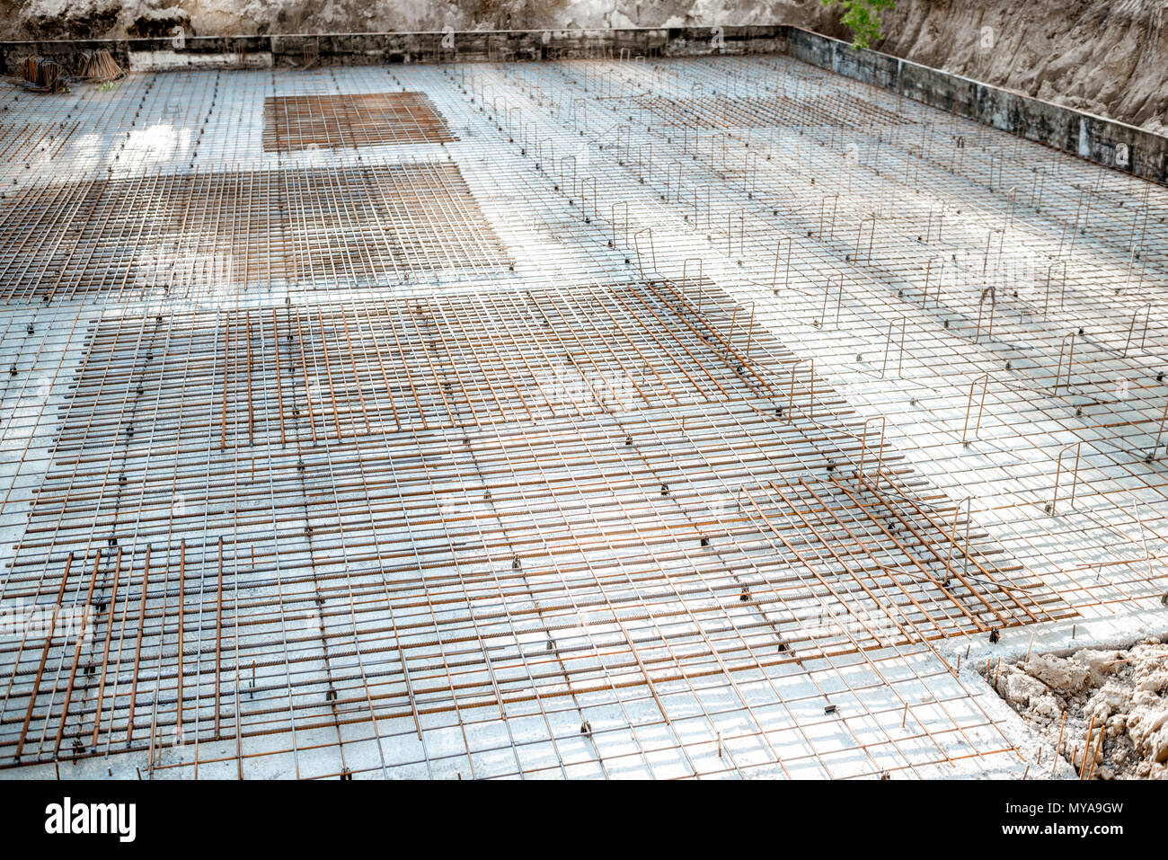 Reinforced Concrete Slab Stock Photo Alamy