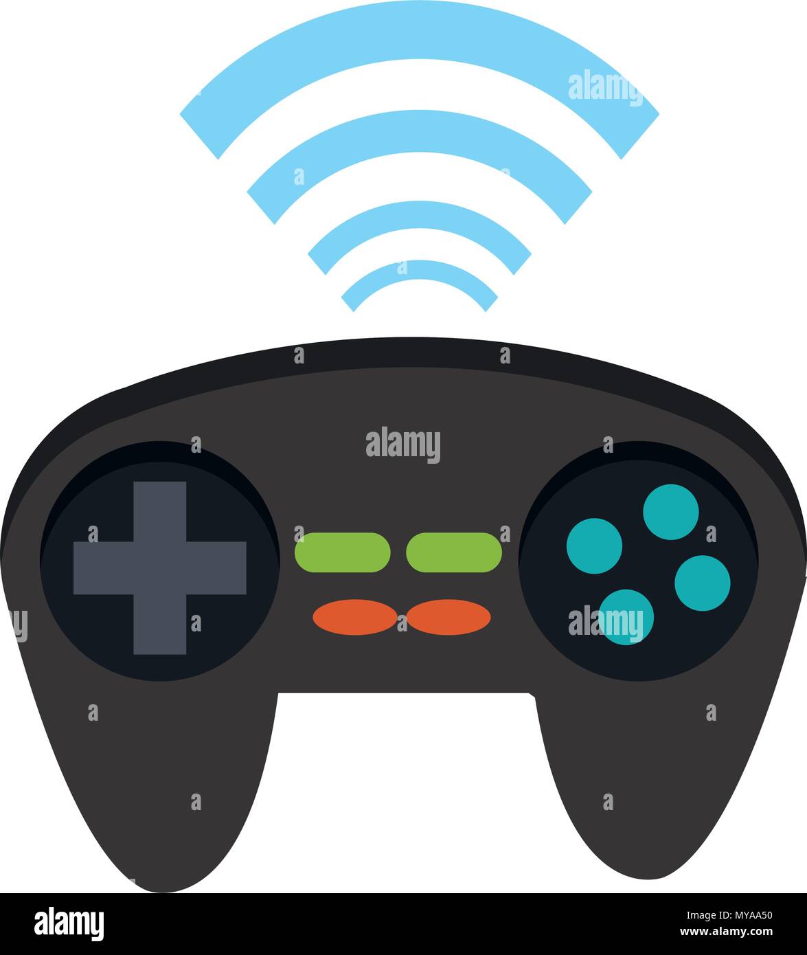 Wireless console gamepad Stock Vector Image & Art - Alamy