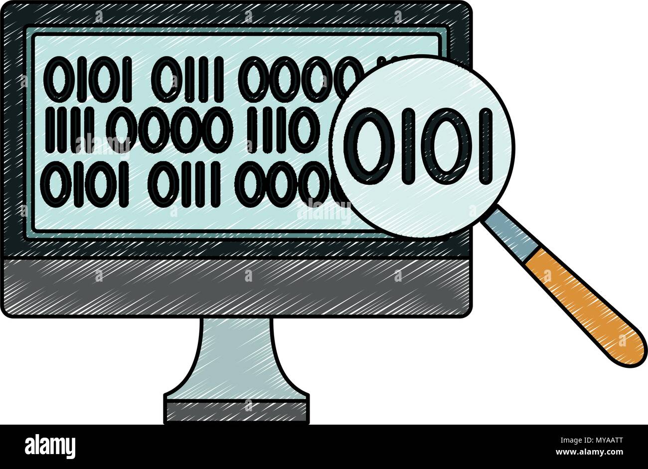 Programming codes computer symbol scribble Stock Vector Image & Art - Alamy