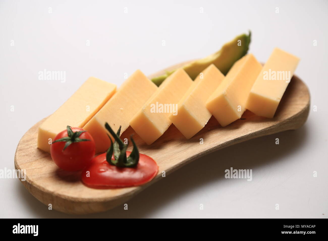 Different types of cheese slices Stock Photo Alamy