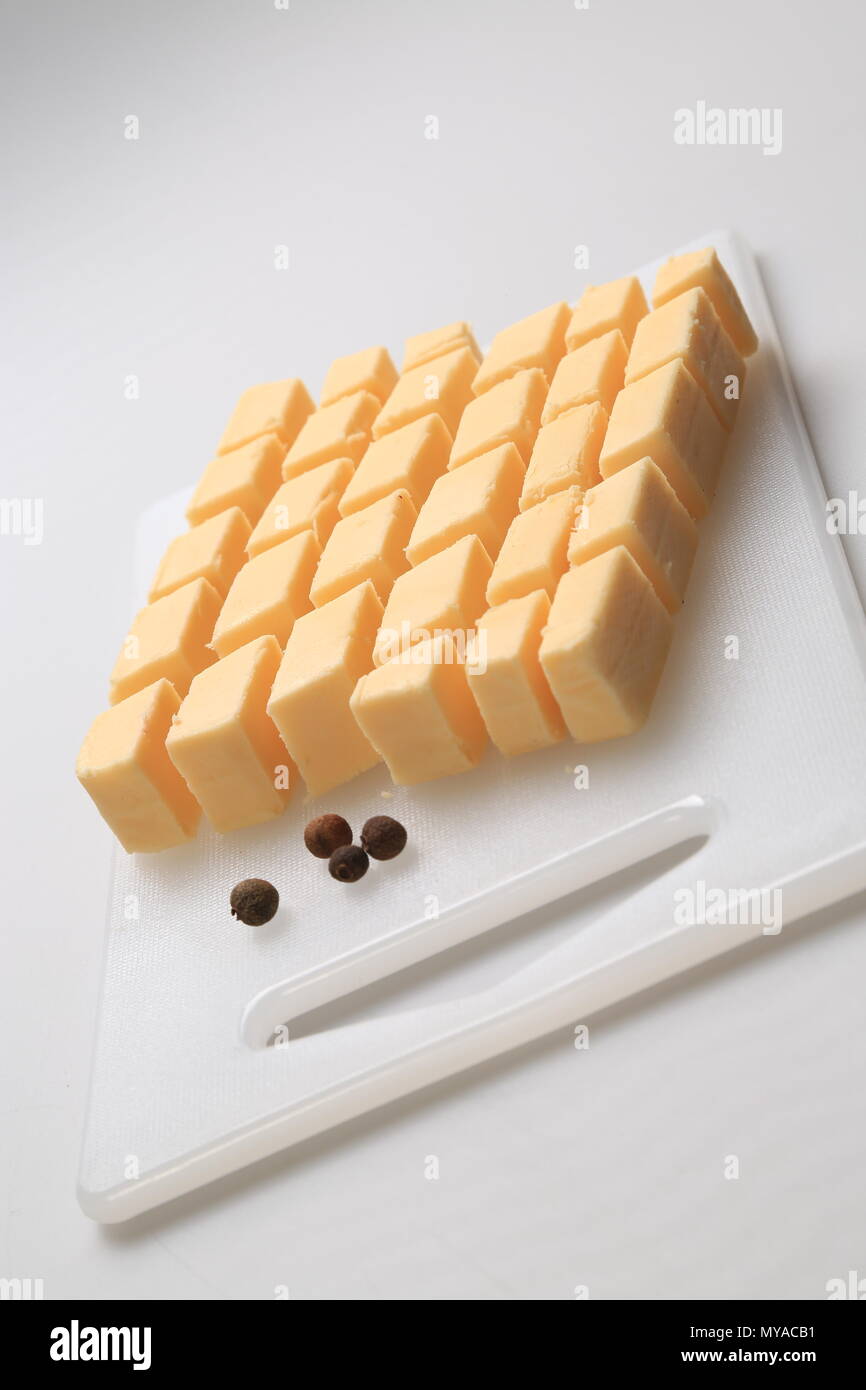 Different types of cheese slices Stock Photo Alamy