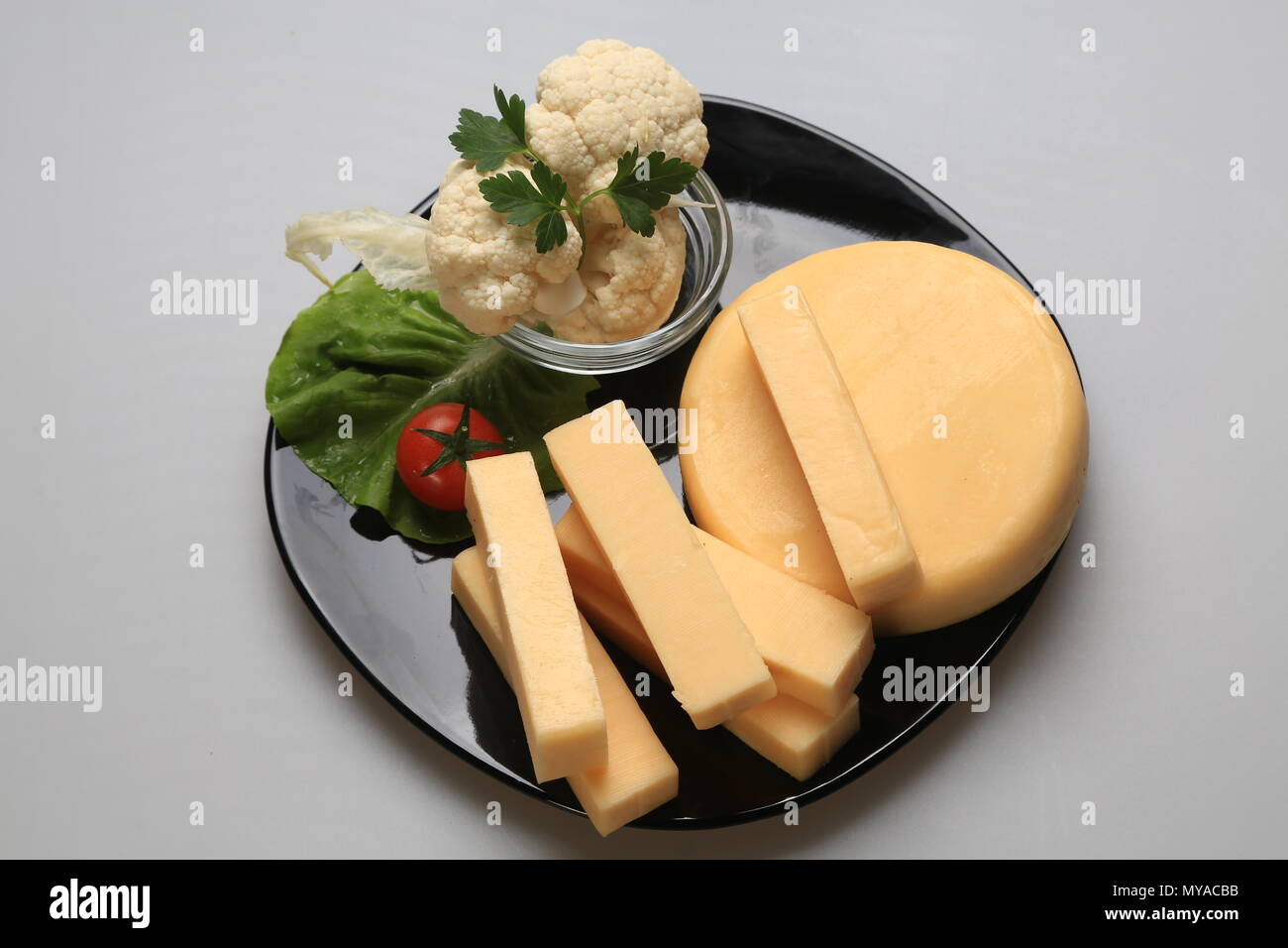 Different types of cheese slices Stock Photo Alamy