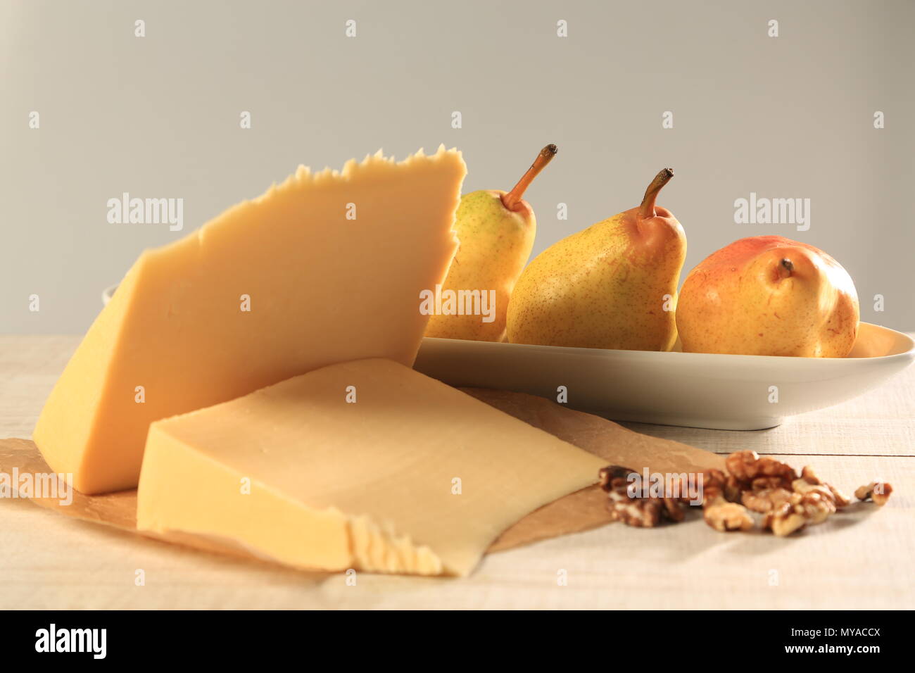Different types of cheese slices Stock Photo Alamy