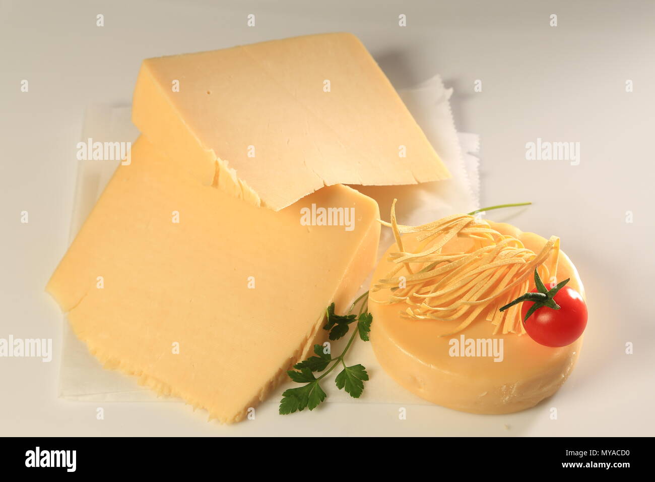 Different Types Of Cheese Slices Stock Photo Alamy Different types of cheese slices stock photo alamy