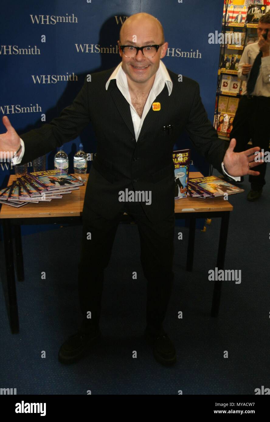 Manchester,Uk, Harry Hill signs copies of his autobiography in whsmith credit Ian Fairbrother/Alamy Stock Photos Stock Photo
