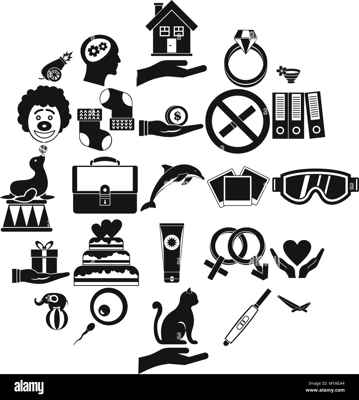 Rapture icons set, simple style Stock Vector Image & Art - Alamy