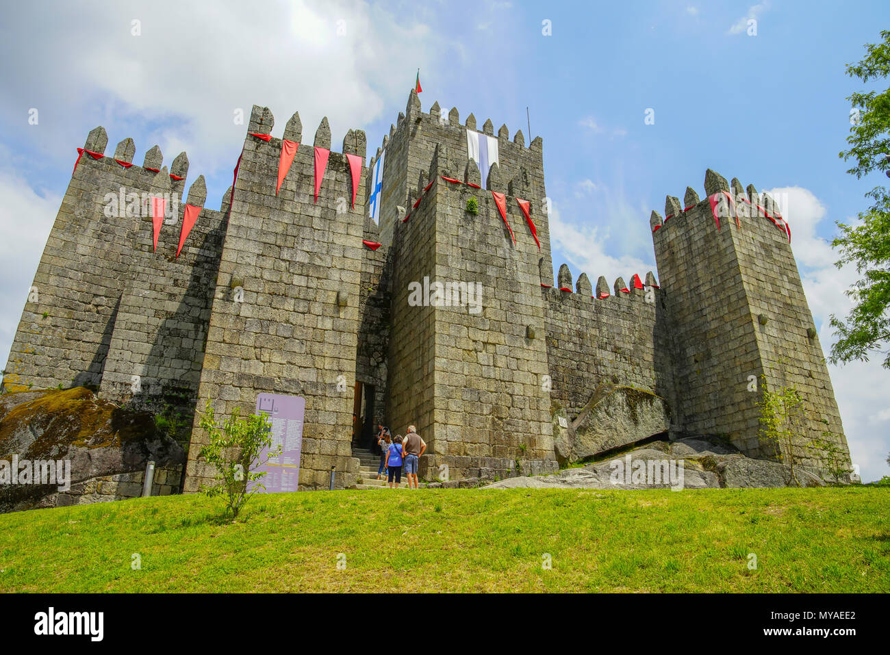 The Castle of Guimarães, Portugal Stock Photo