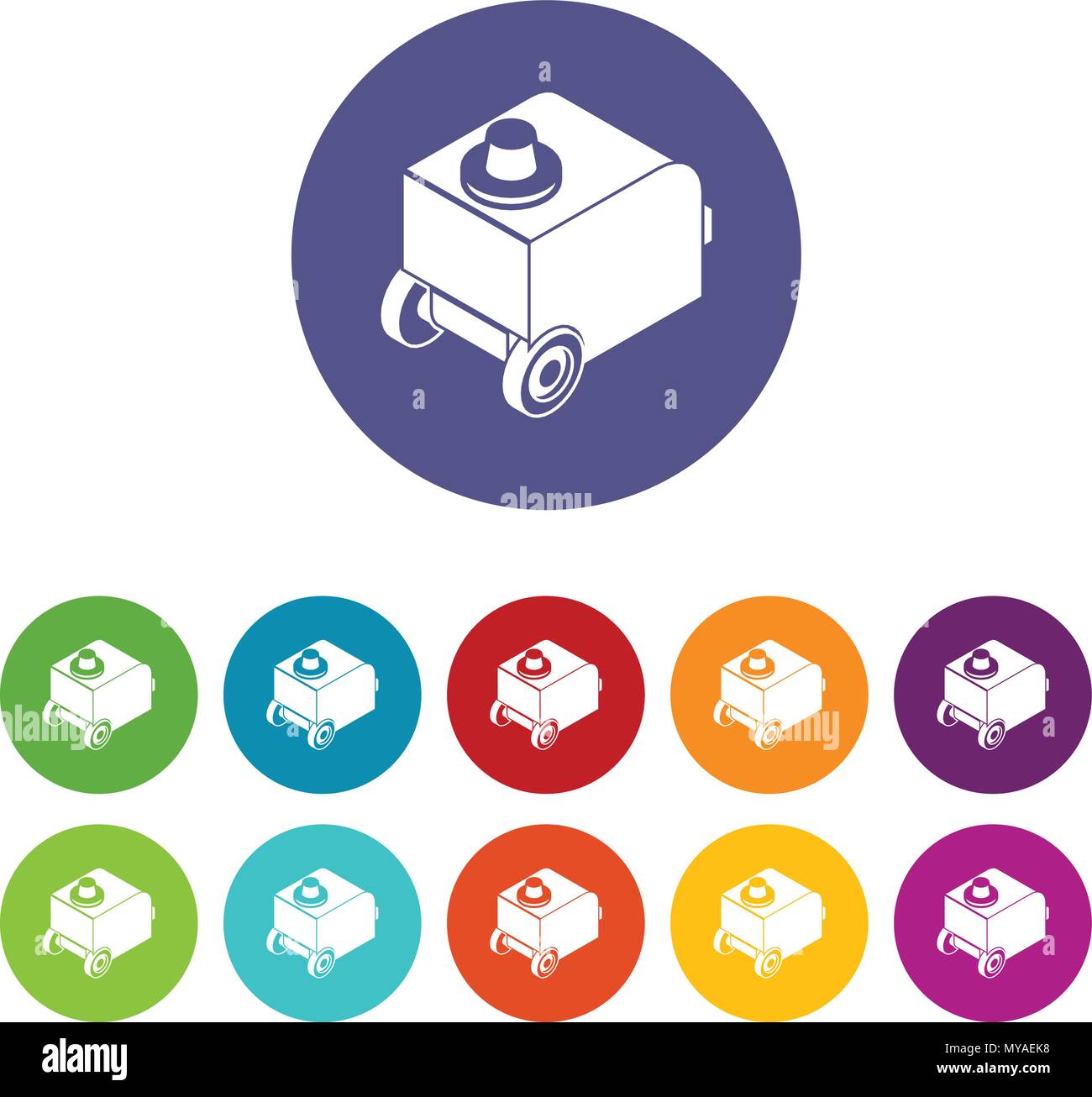 Welding machine icons set vector color Stock Vector Image & Art - Alamy