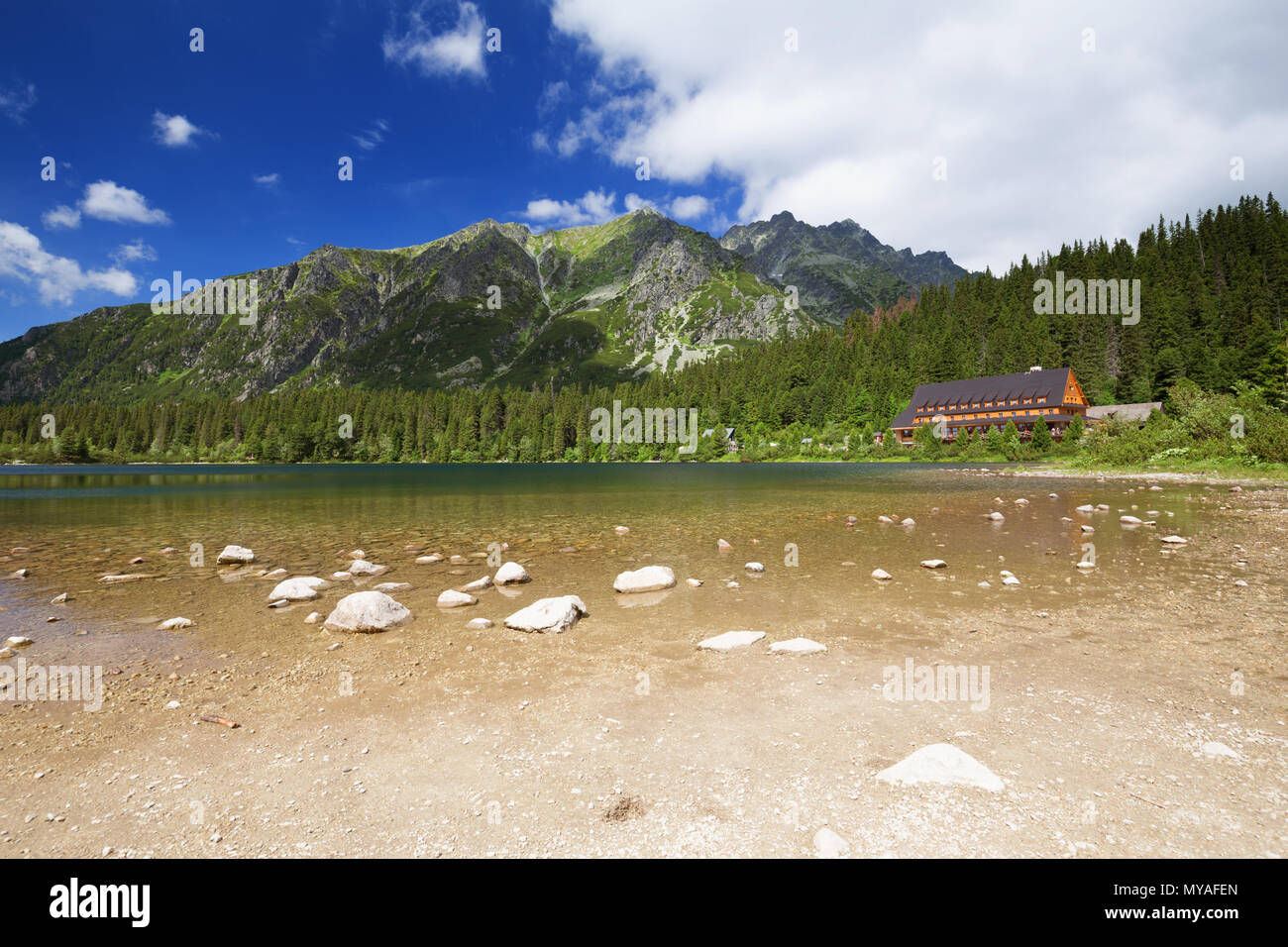 Popradske Pond Tatra Mountains Slovakia Stock Photo