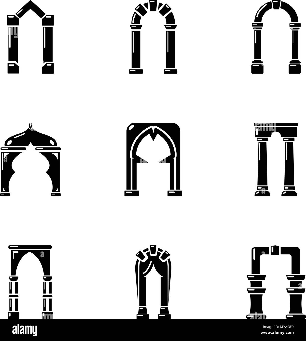 Curved exterior wall Stock Vector Images - Alamy