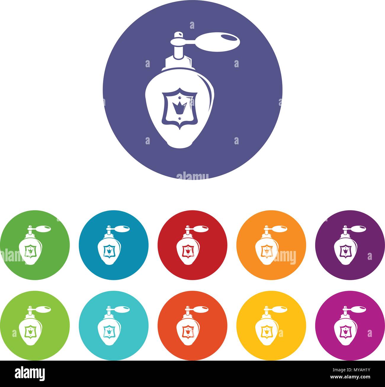 Antique perfume bottle Stock Vector Images - Alamy