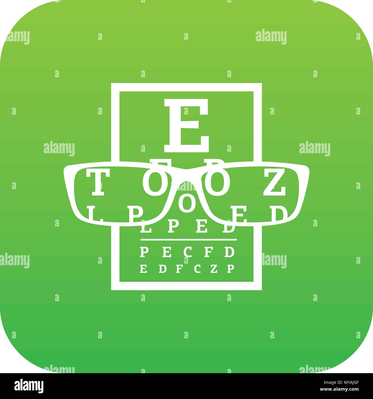 Myopia icon, simple style Stock Vector Image & Art - Alamy