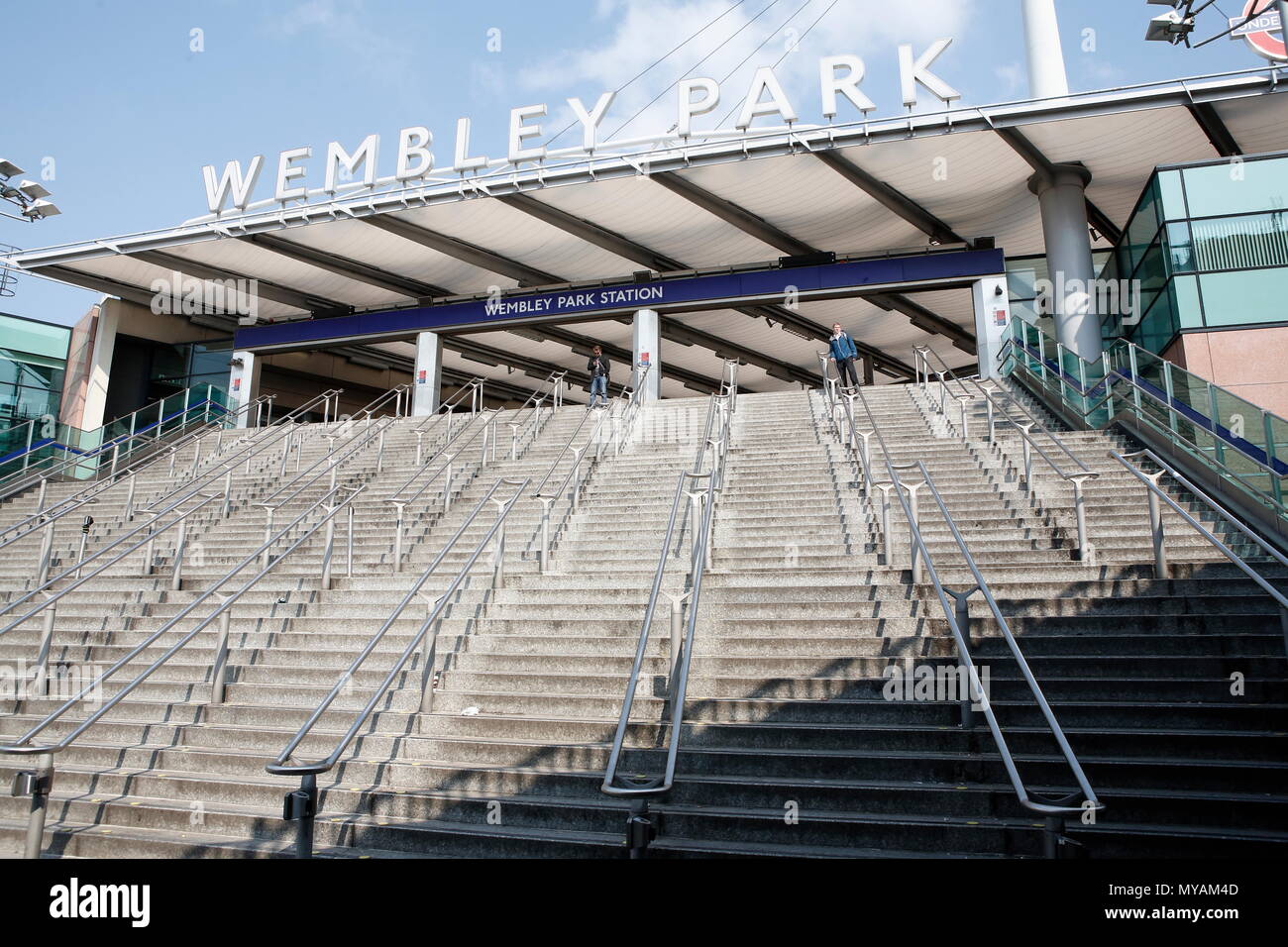 Wembley Park Underground Station, this busy station with its hundreds