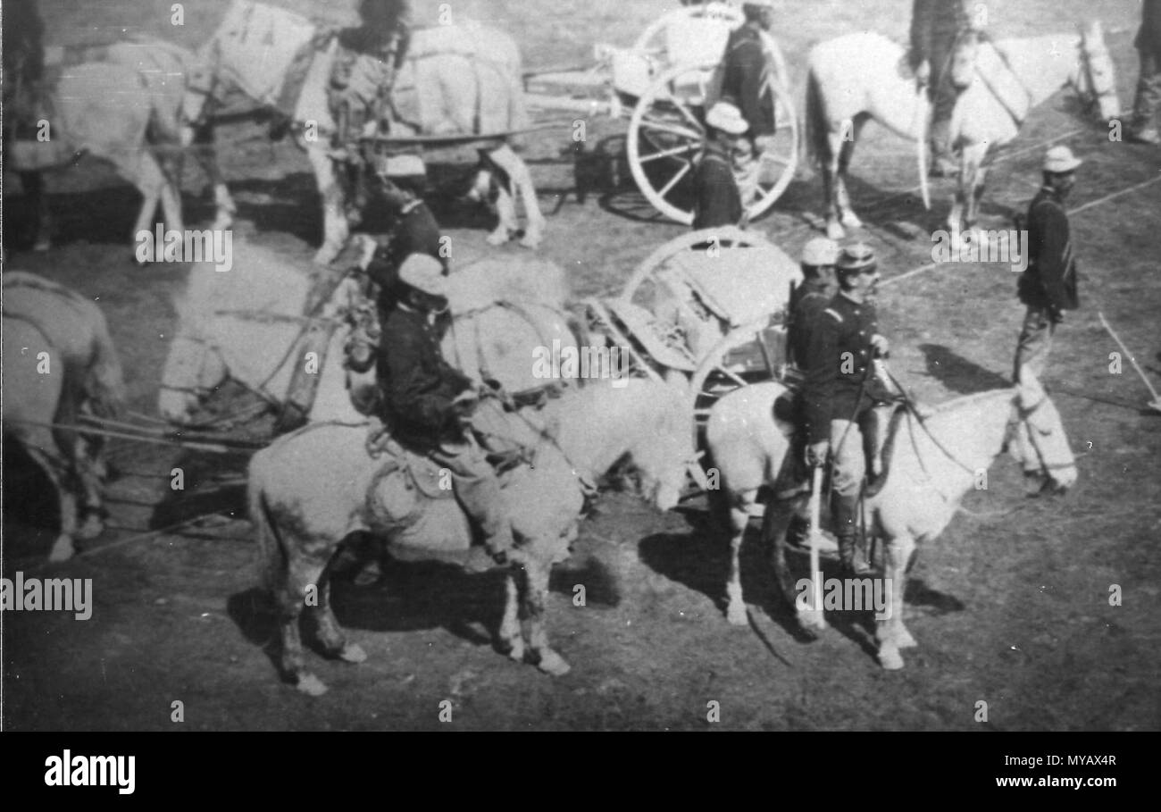 51 Artillería Nº2 (Arica, 1880) Stock Photo