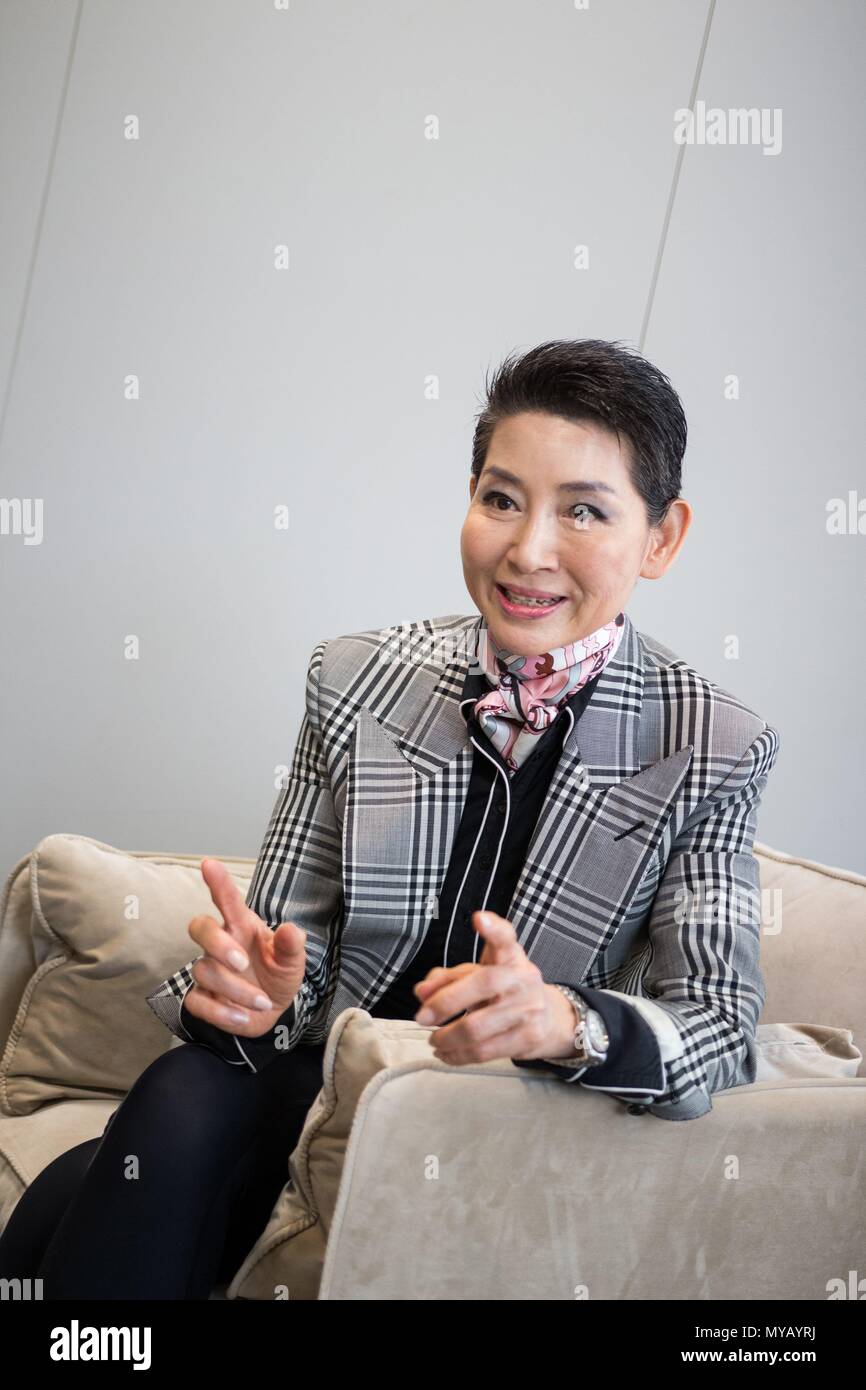 Kim Sung-Joo, Chairperson and Chief Visionary Officer of luxury brand MCM Holding AG, at the St. Gallen Symposium 2018, University of St. Gallen, 3 May 2018. | usage worldwide Stock Photo